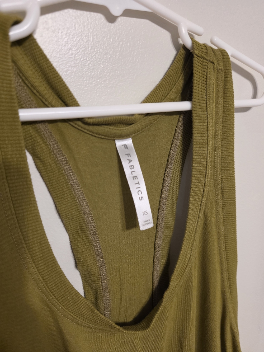 Fabletics Olive Green Racerback Tank - Picture 3 of 3